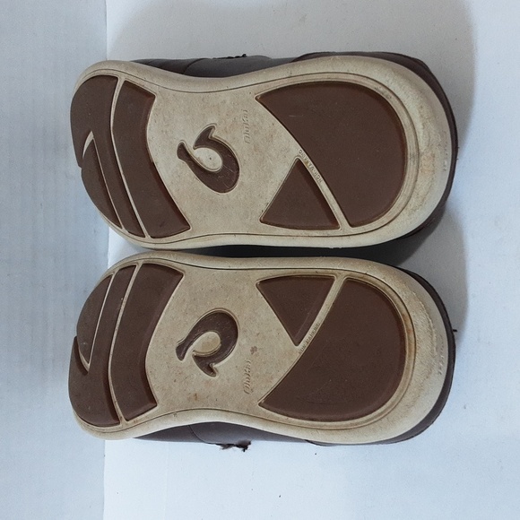 Olukai Nalukai Loafers Slip-On men's brown leather size 11.5us - Picture 6 of 8